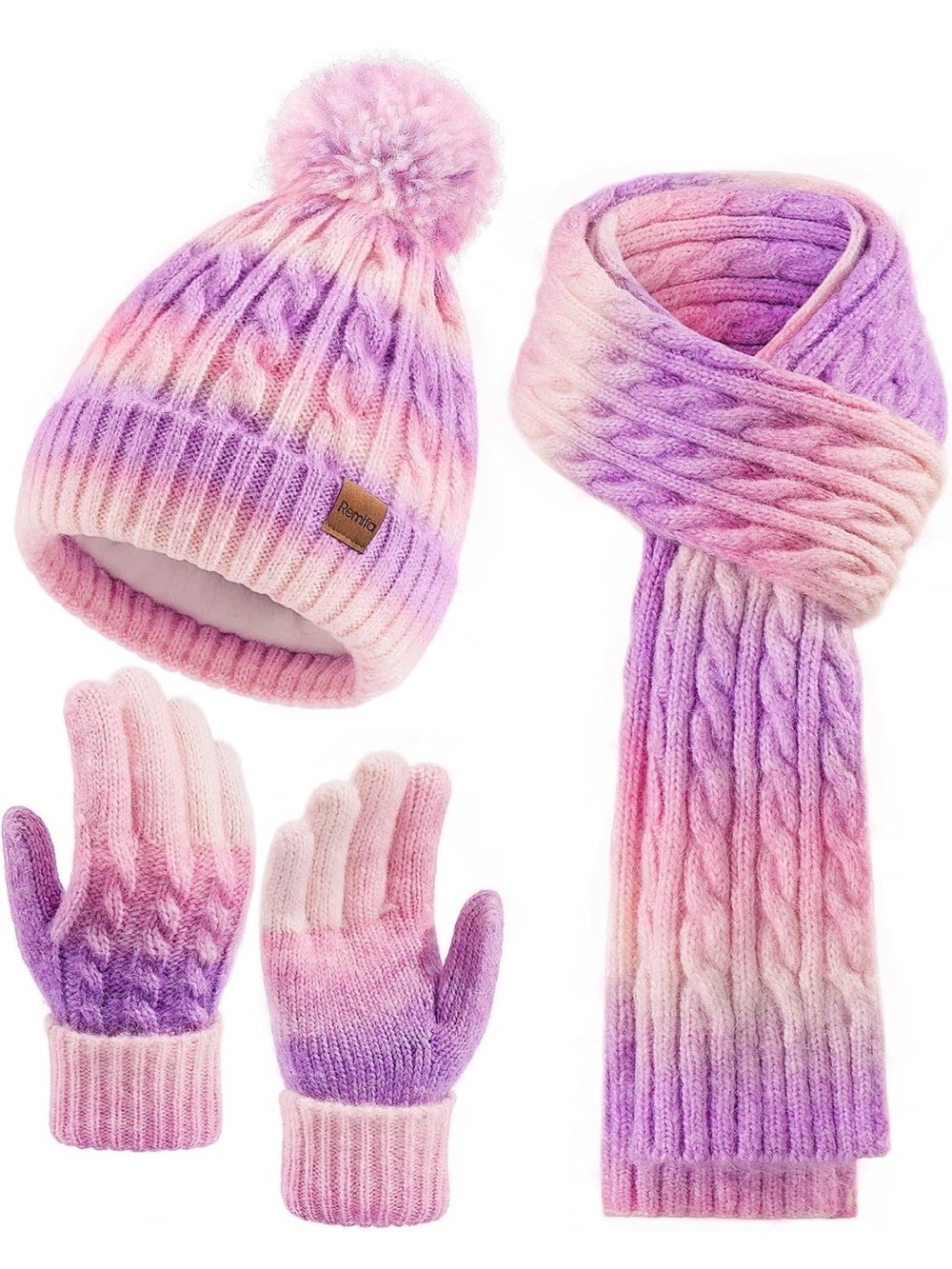 REMIFA Hat Glove Scarf Set Size 9-15yrs